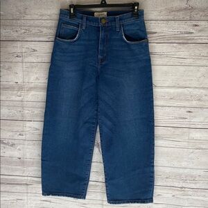 Current/Elliott Barrel Crop Boyfriend Jean Size 27